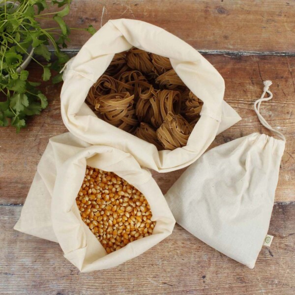 Recycled Cotton Produce Bags - 3 Pack - Image 3