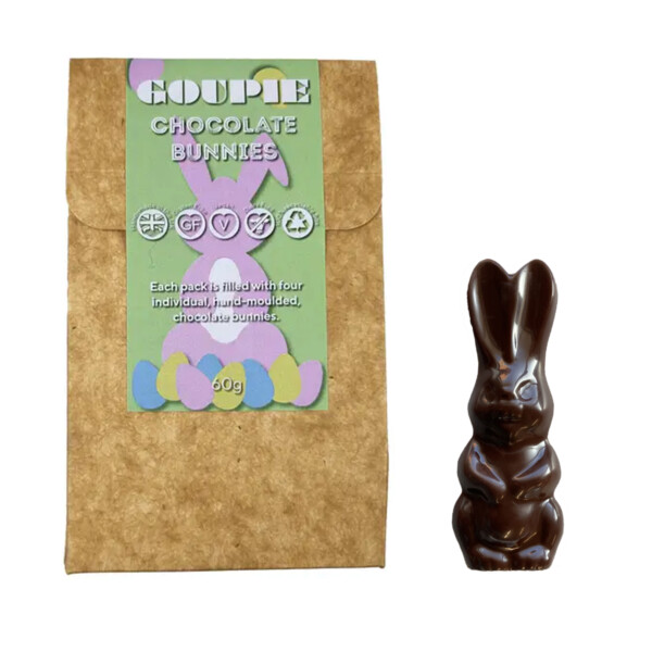 Vegan Chocolate Bunnies - 4 Pack - 60g