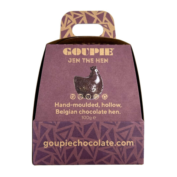 Jen The Hen - Vegan Chocolate Easter Egg - 100g - Image 3