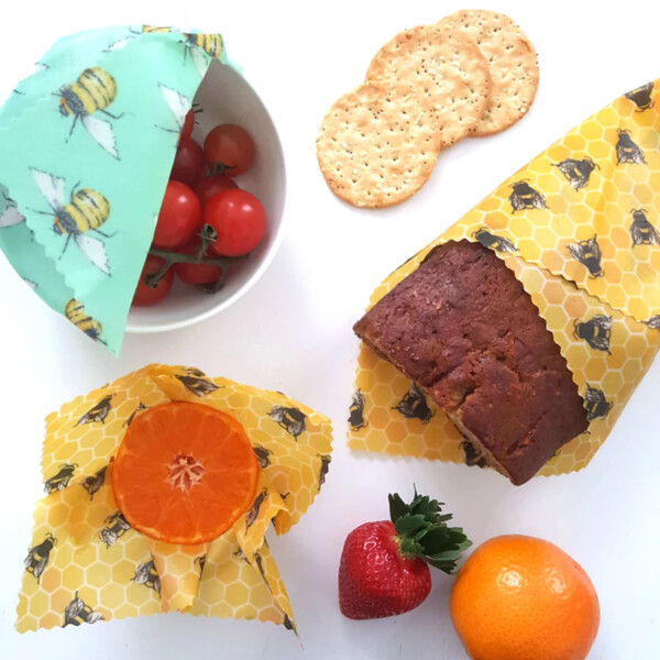 Beeswax Wraps - Bee Happy - Set Of 3 - Image 2