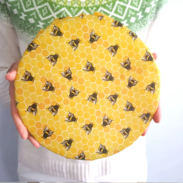 Beeswax Wraps - Bee Happy - Set Of 3 - Image 3