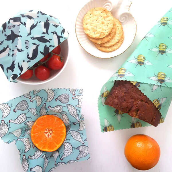 Beeswax Wraps - Penguins, Hens & Bees - Set Of 3 - Image 3