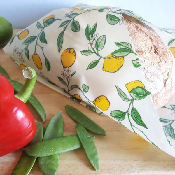 Beeswax Wrap - XXL Bread Wrap - Lemons - Image 2