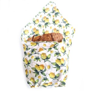 Beeswax Wrap - XXL Bread Wrap - Lemons
