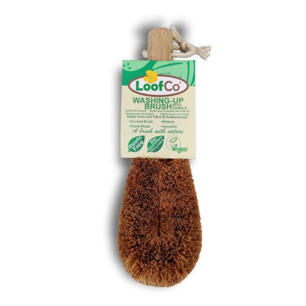 Coconut Dish Washing Brush With Wooden Handle