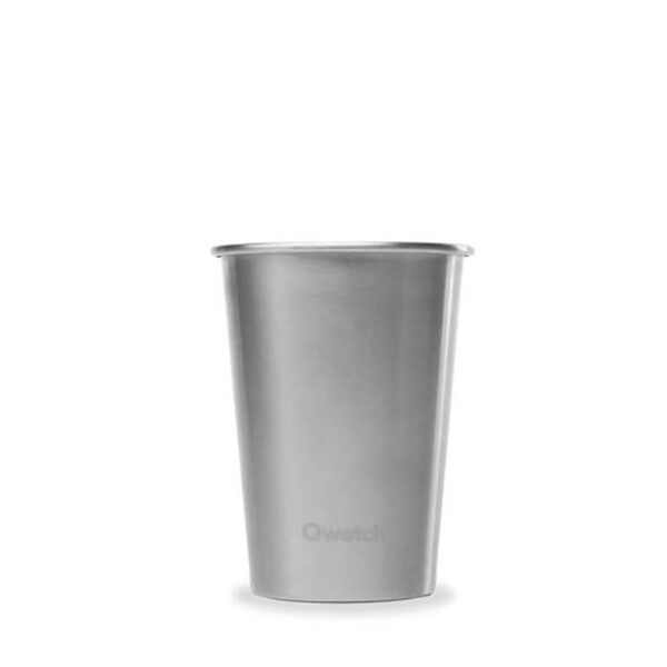 Single Wall Stainless Steel Cup - Brushed Steel - 300ml