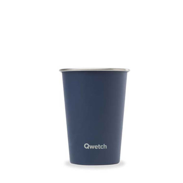 Single Wall Stainless Steel Cup - Granite Blue - 300ml