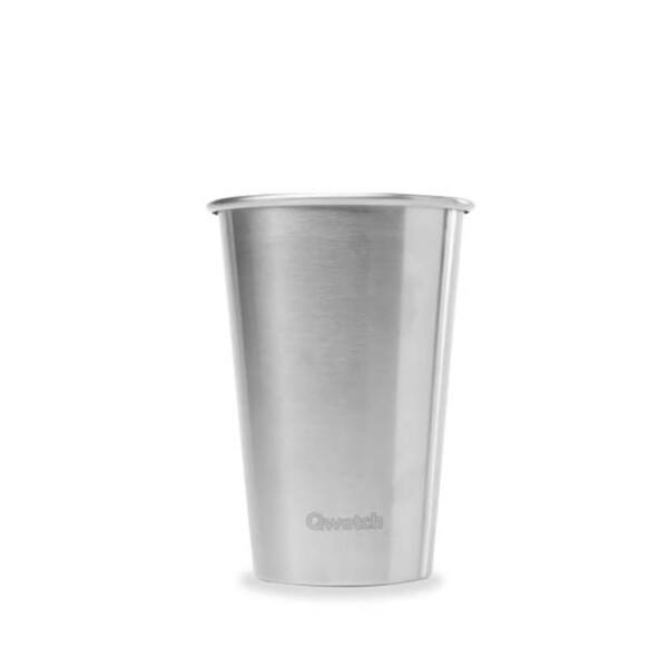 Single Wall Stainless Steel Cup - Brushed Steel - 470ml