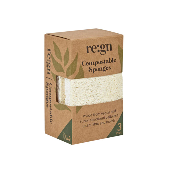Re:gn Compostable Sponges - 3 Pack - Image 2