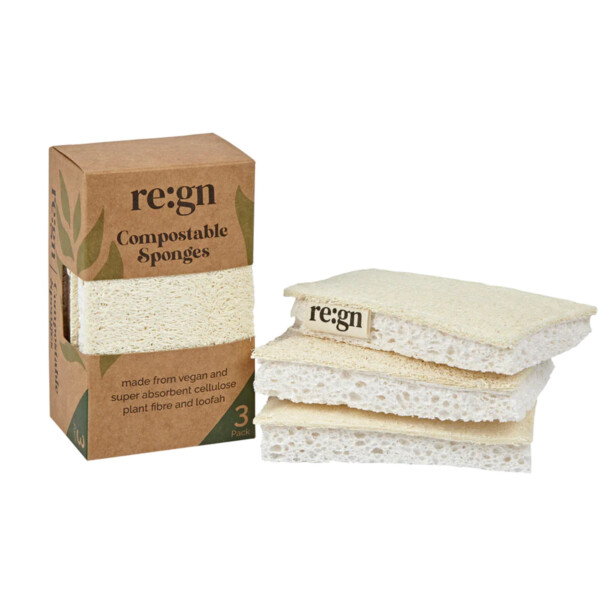Re:gn Compostable Sponges - 3 Pack
