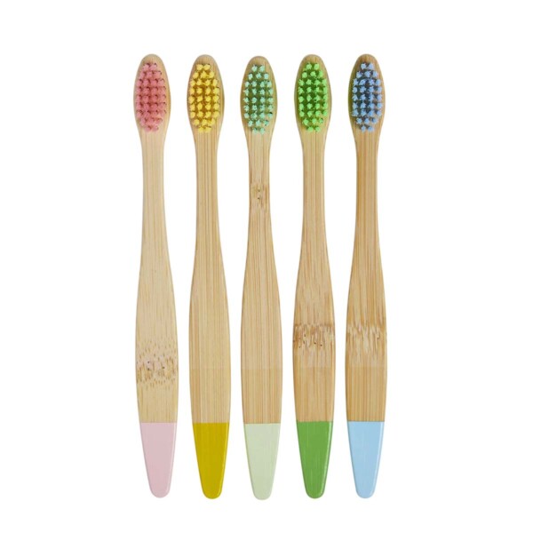Bamboo Toothbrushes 5 Pack - Kids - Image 2