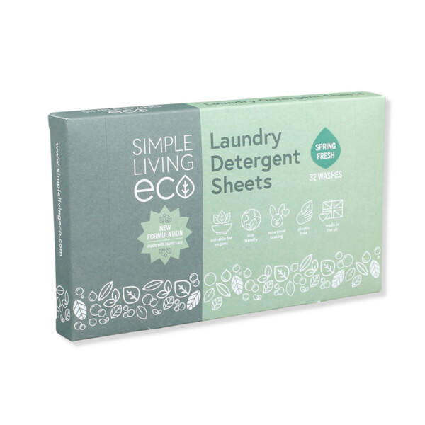 Natural Laundry Detergent Sheets Spring Fresh - 32 Sheets