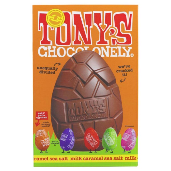 Tony's Chocolonely Caramel Sea Salt Easter Egg - 242g