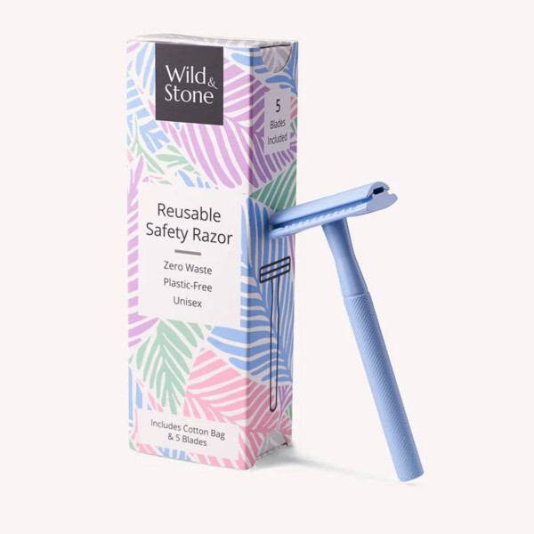 Reusable Safety Razor - Blue