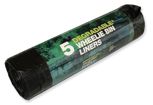 D2W Degradable Wheelie Bin Liners - 5 Bags