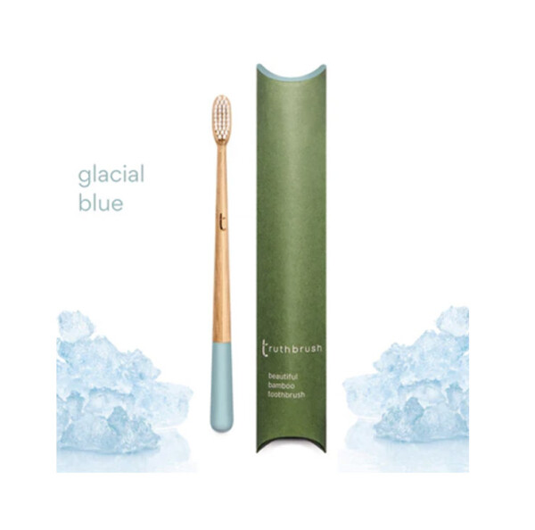 Bamboo Toothbrush - Glacial Blue Medium