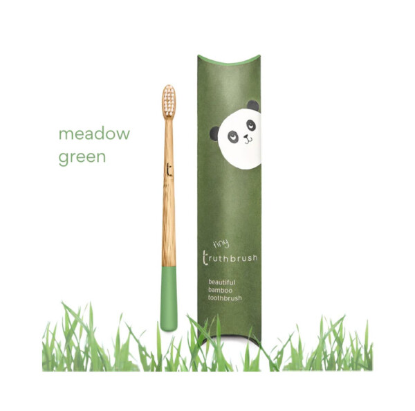 Children’s Bamboo Toothbrush Meadow Green – Soft Bristles