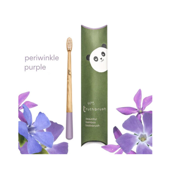 Children’s Bamboo Toothbrush Periwinkle Purple – Soft Bristles