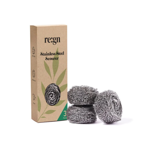 Stainless Steel Scourers - 3 Pack