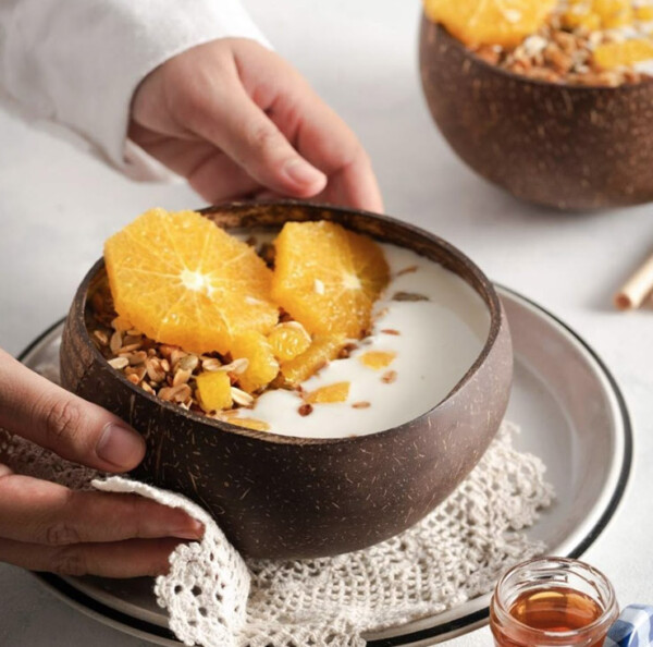 Coconut Bowl - Striped Pattern - Image 2