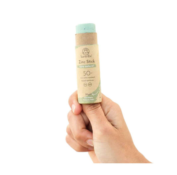 All Natural Mineral Zinc Sun Stick - SPF 50 - Mint Green - Image 3
