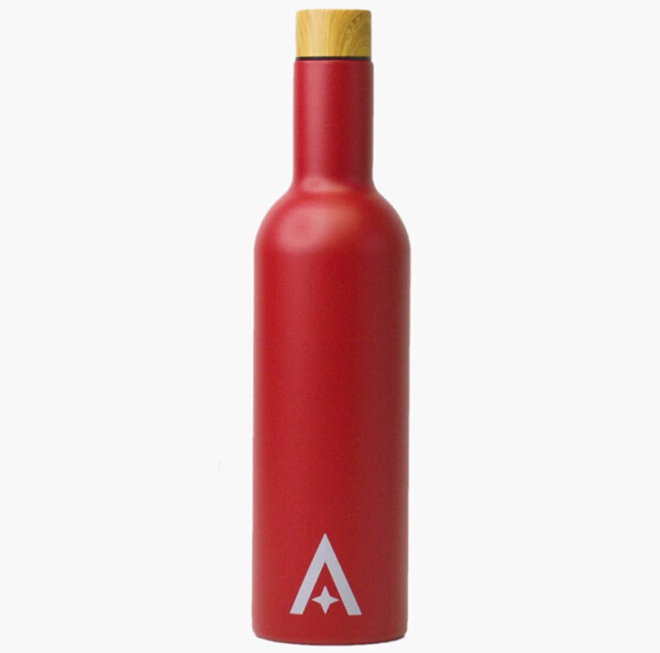 Insulated Travel Wine Bottle - Red 750ml