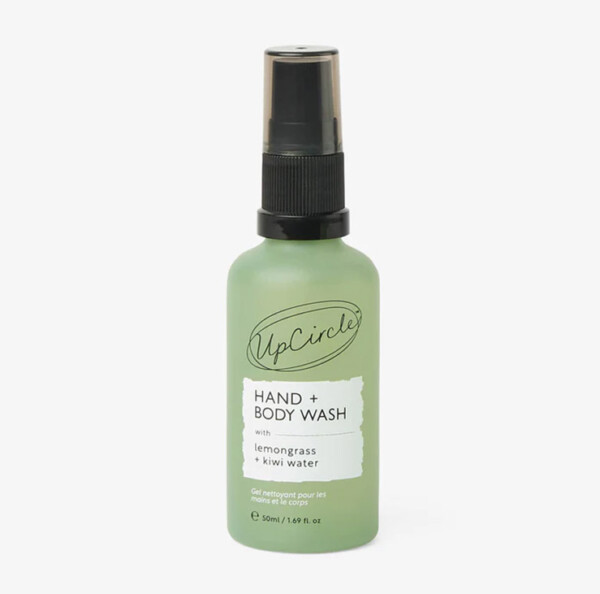Natural Hand + Body Wash with Lemongrass - Travel Size 50ml
