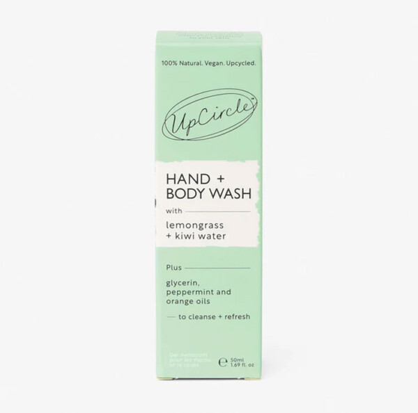 Natural Hand + Body Wash with Lemongrass - Travel Size 50ml - Image 2