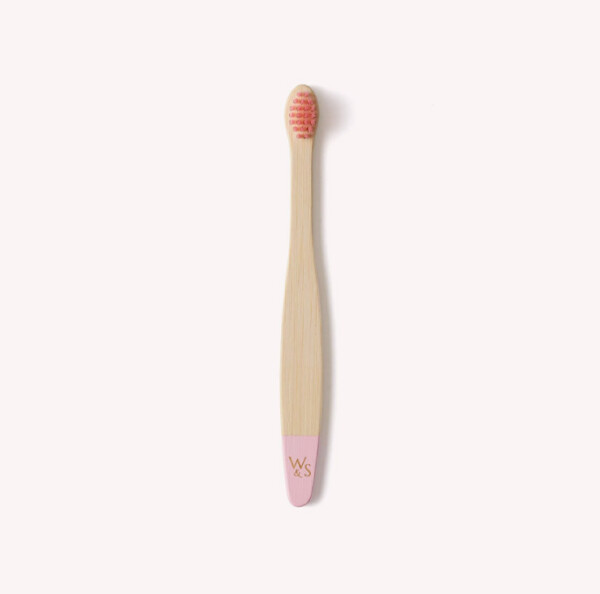 Baby Bamboo Toothbrush - Baby Pink