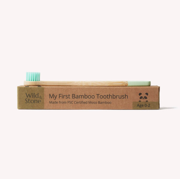 Baby Bamboo Toothbrush - Mint green - Image 2