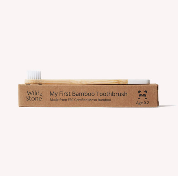 Baby Bamboo Toothbrush - White - Image 2