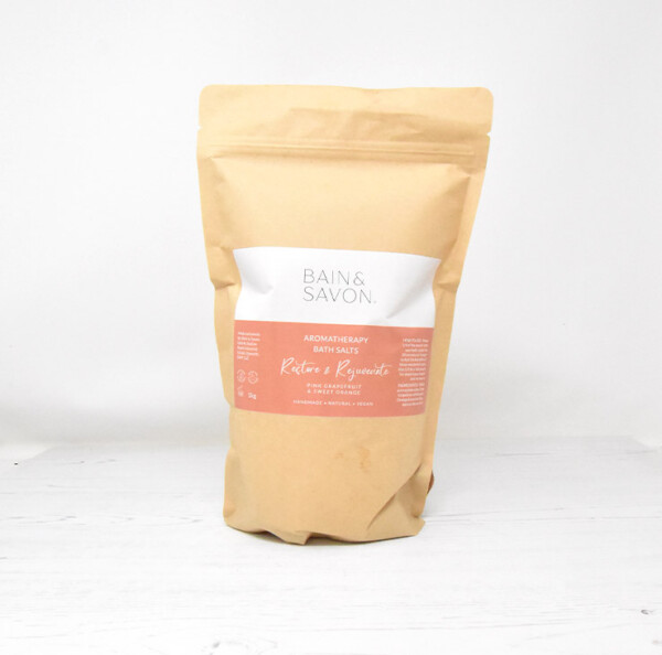 Aromatherapy Bath Salts - Restore and Rejuvenate - 1kg