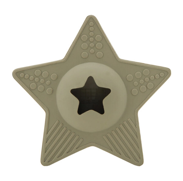 Natural Rubber Star Treat Activity Toy - Hunter Green