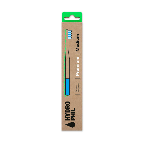 Bamboo Toothbrush With Medium Bristles - Dark Blue