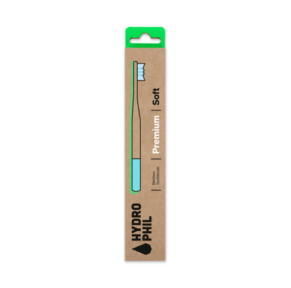 Bamboo Toothbrush With Soft Bristles - Light Blue