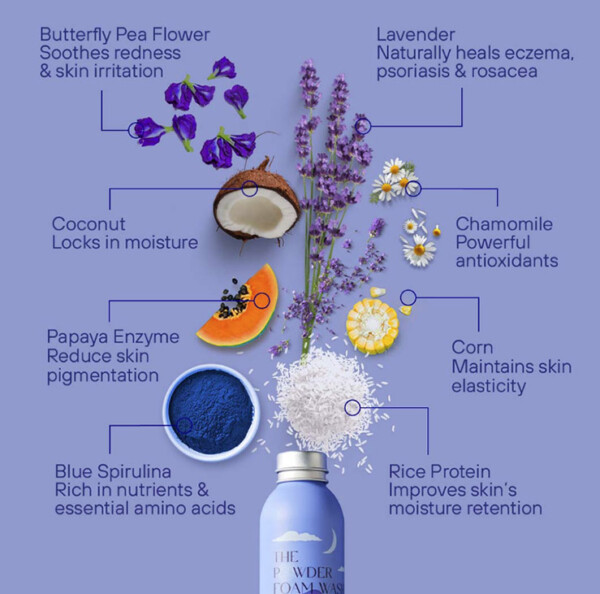 Relaxing Night Powder Body Foam Wash - 20g-100g - Image 3