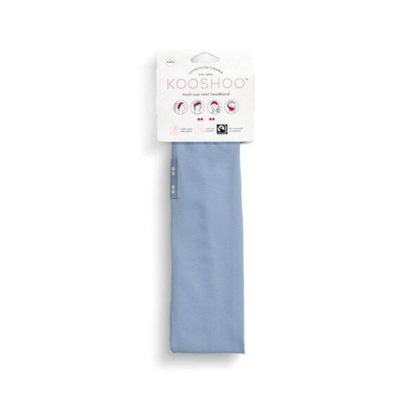 Organic Twist Headband - Chambray Blue - Image 2
