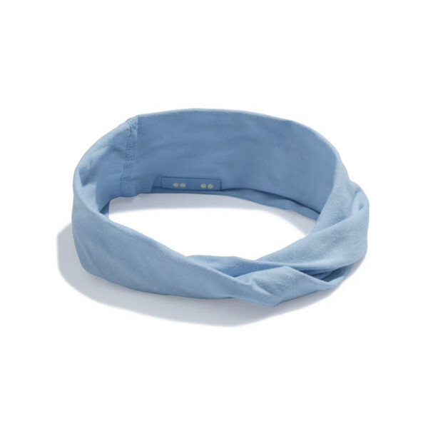 Organic Twist Headband - Chambray Blue