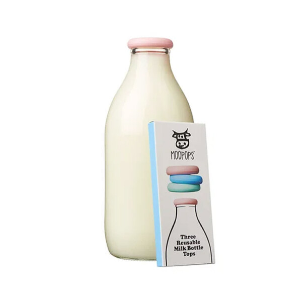 Reusable Milk Bottle Tops - Pack of 3 - Pastel