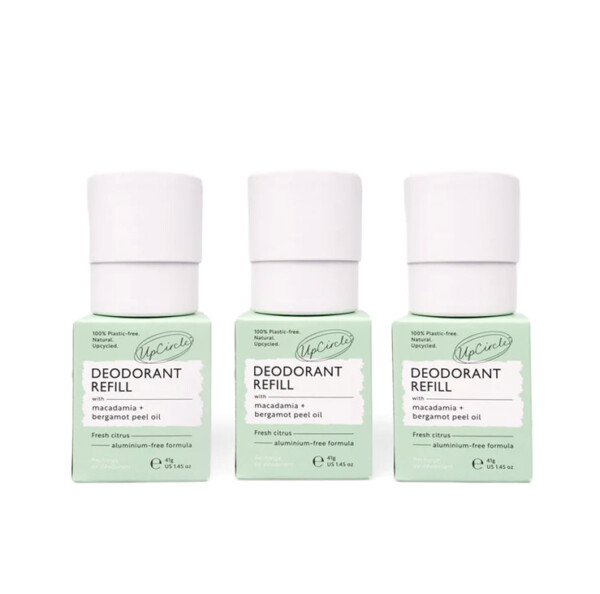 Plastic Free Refillable Deodorant with Macadamia + Bergamot - Refill