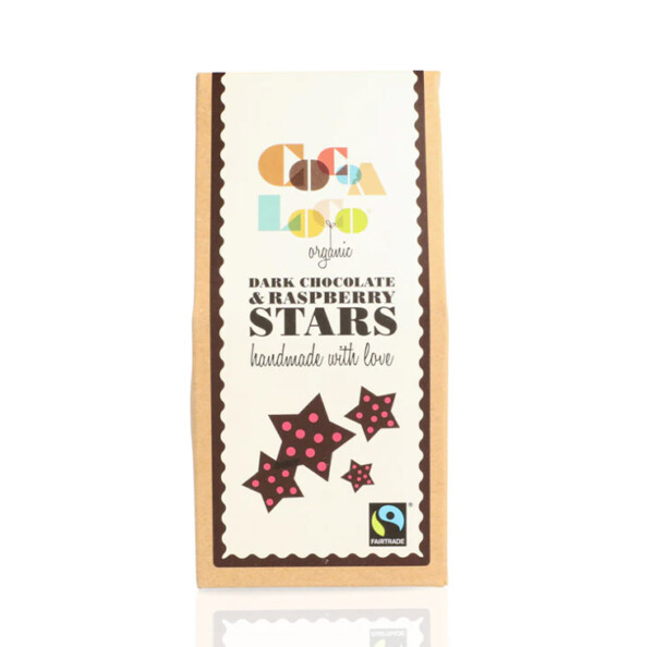 Dark Chocolate and Raspberry Stars