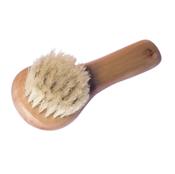 Wooden facial brush