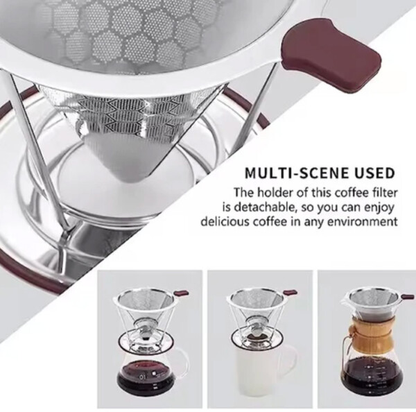 Reusable Coffee Filter - Stainless Steel Mesh - Image 3