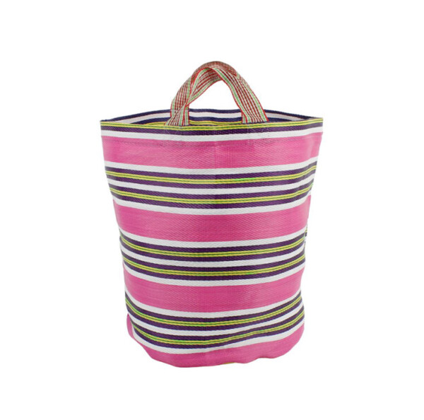 Recycled Woven Bucket Bag – Fire