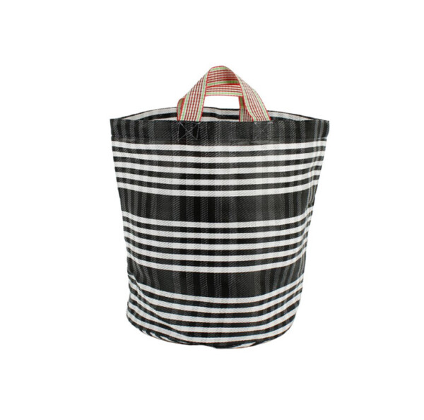 Recycled Woven Bucket Bag – Pebble