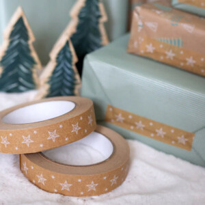 Biodegradable Paper Tape - Stars 24mm