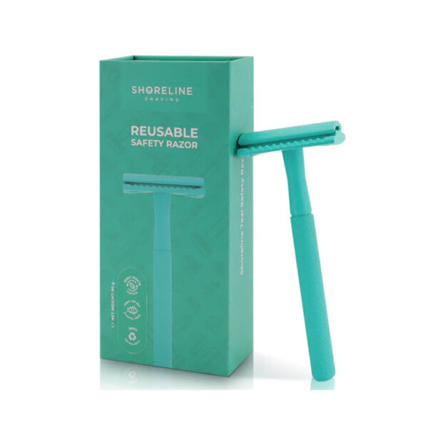 Teal Safety Razor