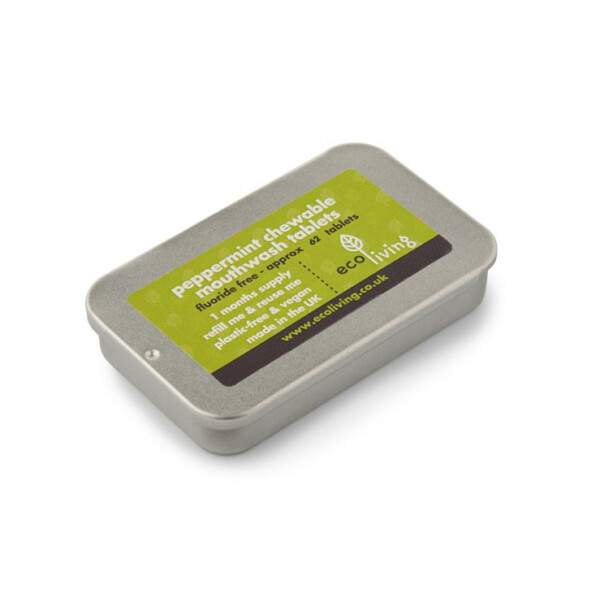 Chewable Mouthwash Tablets Fluoride Free - Peppermint