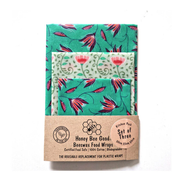 Beeswax Wraps - Petals - Set of 3