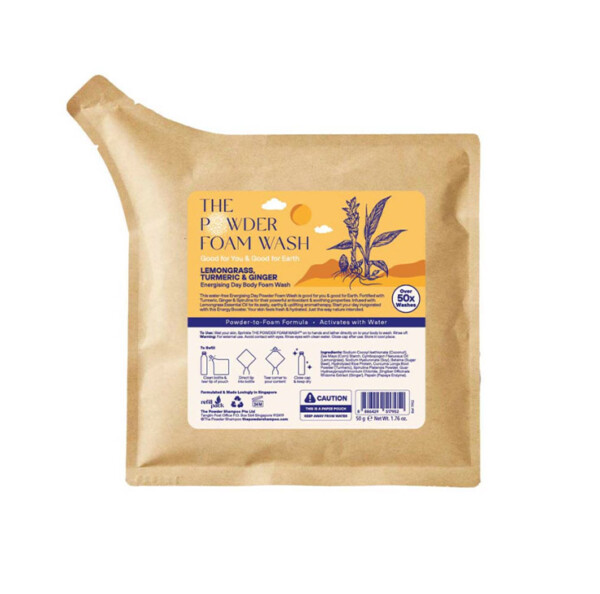 Energising Day Powder Body Foam Wash - 20g-100g - Image 6